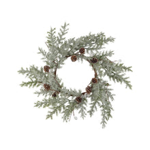 Load image into Gallery viewer, Crystal Frosted Pinecone Candle Ring