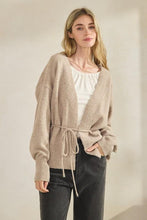 Load image into Gallery viewer, Margot Soft Knit Tie Waist Cardigan