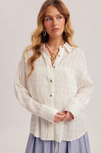 Load image into Gallery viewer, White Jonie Loose Fitting Shirt