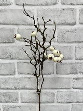 Load image into Gallery viewer, 15" Cream Berry Branch