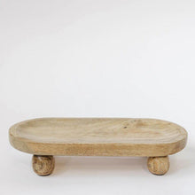 Load image into Gallery viewer, Wooden Ball Feet Tray