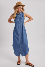 Load image into Gallery viewer, Sheila Sleeveless Denim Dress