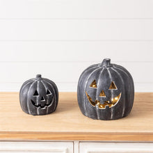 Load image into Gallery viewer, Black Pumpkin Luminaries