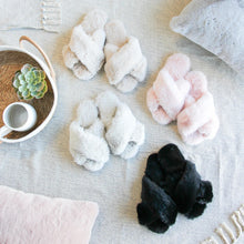 Load image into Gallery viewer, Blush Tahoe Criss Cross Slippers