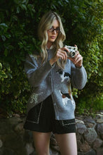 Load image into Gallery viewer, Dog Print Knit Cardigan