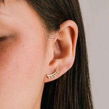 Load image into Gallery viewer, Dewdrop Climber Earrings