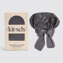 Load image into Gallery viewer, Adjustable Oversized Satin Hair Bonnet