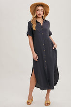 Load image into Gallery viewer, Rosie Button Up Maxi Shirt Dress