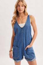 Load image into Gallery viewer, Medium Wash Lesley Romper
