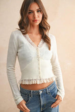 Load image into Gallery viewer, Audrey Lace Trim Detail Top