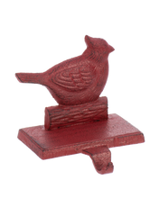 Load image into Gallery viewer, Iron Cardinal Stocking Holder