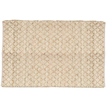 Load image into Gallery viewer, Diamond Weave Mat Ivory/Natural
