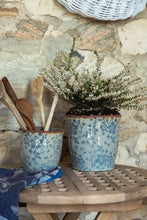 Load image into Gallery viewer, Small Blue Floral Pattern Pot