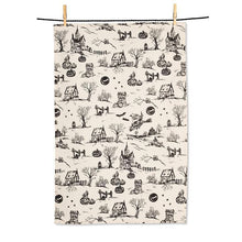 Load image into Gallery viewer, Halloween Toile Kitchen Towel