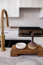 Load image into Gallery viewer, Marble Soap &amp; Brush Holder