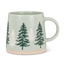 Load image into Gallery viewer, Pine Trees Wide Base Mug