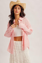 Load image into Gallery viewer, Pink Jonie Loose Fitting Shirt