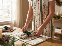 Load image into Gallery viewer, Hollyberry Stripes Napkin