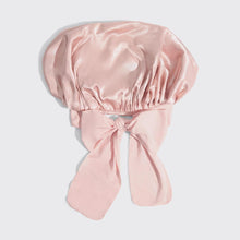 Load image into Gallery viewer, Blush Adjustable Oversized Satin Bonnet