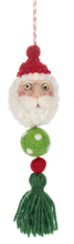 Load image into Gallery viewer, Handcrafted Santa Head Ornaments