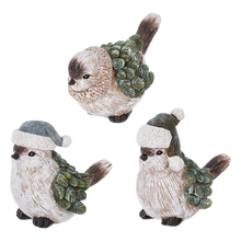 Load image into Gallery viewer, Winter Mini Bird Figurines