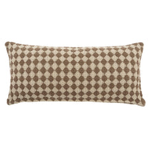 Load image into Gallery viewer, Brown Check Weave Pillow