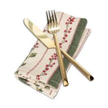 Load image into Gallery viewer, Hollyberry Stripes Napkin