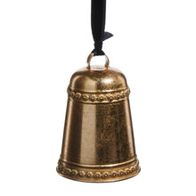 Load image into Gallery viewer, Vintage Gold Bell Ornament
