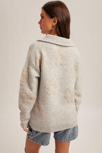 Load image into Gallery viewer, Grey Mia Half Zip-Up Sweater