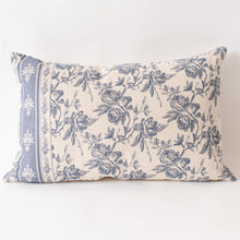 Load image into Gallery viewer, French Blue Floral Pillow
