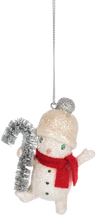 Load image into Gallery viewer, Playful Vintage Snowman Ornament