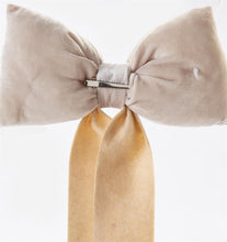 Load image into Gallery viewer, Large Cream Velvet Finish Bow