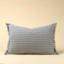 Load image into Gallery viewer, Handloom Stripe Pillow Slate